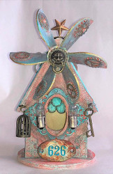 Shabby Steampunk Birdhouse